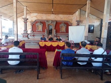 Kegiatan Rapat Kordinasi tentang batas hutan desa pangkungparuk